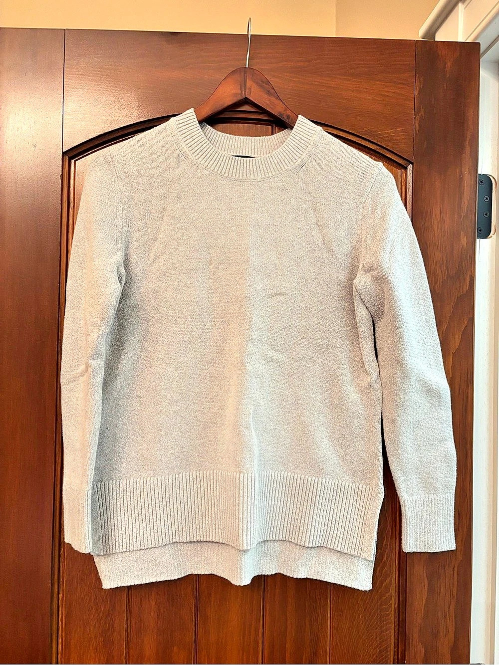 Banana Republic Forever Crew-Neck Sweater Gray XS